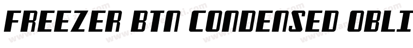 Freezer BTN Condensed Oblique字体转换